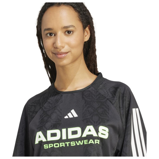 Adidas Γυναικεία κοντομάνικη μπλούζα Tiro x Common Goal Jacquard Tee